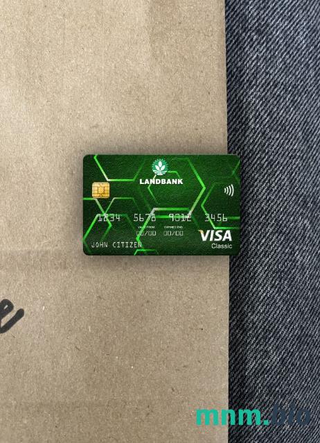 Philippines Land bank of the Philippines visa classic card wygląd fotograficzny skan PSD + zdjęcie